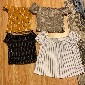 off the shoulder tops